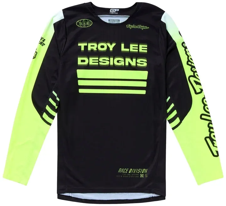 Troy Lee Designs Gp Pro Segment Jersey Schwarz/Gelb - 2XL