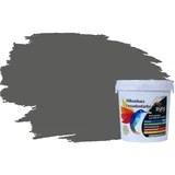 RyFo Colors Fassadenfarbe Silikonharz Fassadenfarbe Dunkelgrau 1l, 1 L ca. 6 m2, Wasserabweisend, diffusionsfähig, schützt vor Schmutz, Algen, Pilzen grau