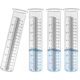 Will Like regenmesser Rain Gauge Replacement Home Rain Gauge Plastic Outdoor Rain Gauge Geeignet zur Regenmessung im Garten (4, Transparent)