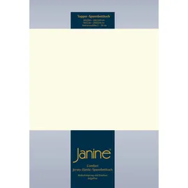 JANINE Topper-Spannbetttuch 5001 Jersey 90 x 200 - 100 x 220 cm natur