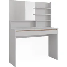 Vicco Schminktisch Emma Weiß, 120 cm) mit Spiegelregal