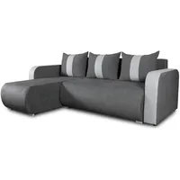 Silape Sofnet Ecksofa Grau, Textil, 5-Sitzer, L-Form,Rechteckig, 230x152 cm,