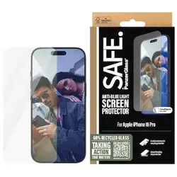 SAFE. by PanzerGlass Anti-Blue Light Displayschutz iPhone 16 Pro UWF