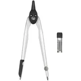 Herlitz Zirkel 223mm Metall 1 Gelenk Schwarz