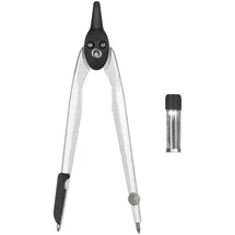 Herlitz Zirkel 223mm Metall 1 Gelenk Schwarz