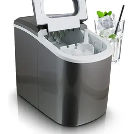 mspoint Eiswürfelmaschine Eiswürfelbereiter Eiswürfel Ice Maker Eis Maschine Icemaker Dunkelgrau