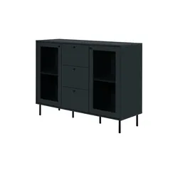 Sideboard  Caravino , blau , Maße (cm): B: 120 H: 90 T: 40