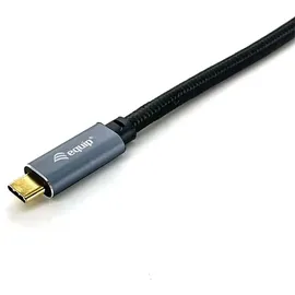 Equip 128359 USB 3.2 Gen 2 C-auf-C-Kabel 3,0m PD100W 4K/60Hz 10Gbps, schwarz