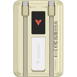 Verbatim 32274, Powerbank Lithium Polymer (LiPo), 10000 mAh, Kabelloses Aufladen, Gold