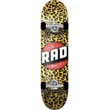 RAD Unisex – Erwachsene Logo Progressive Skateboard, Stay Wild, 8"