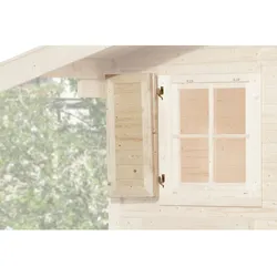 WEKA Fensterladen für Gartenhäuser, Holz - beige