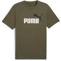 Puma Unisex ESS 2 Color No. 1 Logo Tee T-Shirts, Loden Green,