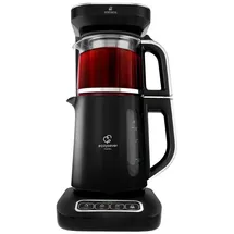 KARACA Caysever Robotea Pro 4-in-1 automatischer Teekocher Wasserkocher und Filterkaffeemaschine, 2500W, Chrome