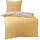 Traumschlaf Mako-Satin Texture Gelb 200 x 200 cm + 2 x 40 x 80 cm