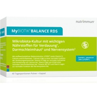 nutrimmun MyBIOTIK® BALANCE RDS (40 Tagesportionen) – Nahrungsergänzungsmittel mit wissenschaftlich geprüfter Bakterienkultur LP299V® sowie Vitamin D, Calcium und Vitamin B3, B6, B9, B12