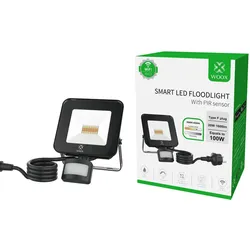 Woox R5113, Schwarz, IP44, Aluminium, Kunststoff, Polycarbonat (PC), 1,5 m, Hori