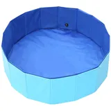 Hundepool-badebecken Für Haustiere, Faltbare Badewanne Für Große Hunde, Langlebige Pvc-sommerbadewanne Für Draußen Oder Drinnen (120 X 30 Cm)