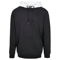 URBAN CLASSICS Oversized Hooded Crew in Schwarz, Größe M