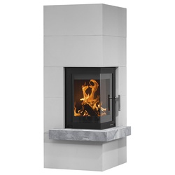 Oranier | Heizkamin | Club (W+) II | 7 kW | Sims Naturstein Grau