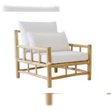 Möbilia Relax-Sessel 90 x 90 x 80 cm natur-weiß