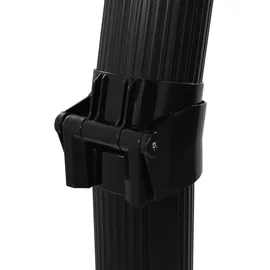 vidaXL Faltbare Solardusche schwarz 214 cm