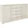 Rauch Kombikommode 180 x 100 x 42 cm Beige / Glas Beige (Champagner)