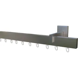 INDEKO Gardinenstange INDEKO "Consul", weiß, L:240cm Ø:20mm, Aluminium, Gardinenstangen, Innenlauf Komplett-Set inkl. Gleitern und Montagematerial