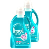 Perwoll Renew Refresh Flüssigwaschmittel (2x24 Wäschen), Hygiene Waschmittel für Weiß- und Buntwäsche, mit geruchsneutralisierender Formel für intensive Frische