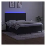 vidaXL Boxspringbett 160 x 200 cm Schwarz