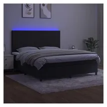 vidaXL Boxspringbett 160 x 200 cm Schwarz