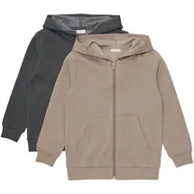 MINYMO Kapuzensweatjacke MISweat", in braun | Gr.: 92