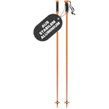 Atomic REDSTER Q SQS Skistöcke - Länge 130 cm - Zuverlässiger 4* Aluminium Skistock - Safety Quick Release System - Stöcke mit 60mm-Pistenteller - Hochwertige Skistecken in Orange