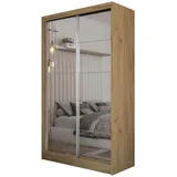 masseno Schwebetürenschrank FIORELLA 120 x 216 x 61 cm Braun