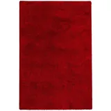 Snapstyle Hochflor Shaggy Teppich Weinrot 80x160cm
