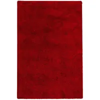 Snapstyle Hochflor Shaggy Teppich Weinrot 80x160cm