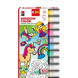 Marabu Window Color-Set 10 250 ml Glitzerfee