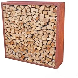 unityshops / firma doris krendl e.u. Kaminholzregal Stahl 118 x 118 x 35 cm Edelrost