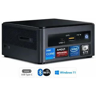 Intel NUC Mini PC NUC8I5INHJA (8GB RAM, 1TB HDD, 16GB Optane SSD, VESA, WIN 11)