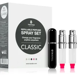 Travalo Classic HD Flakon leer silber refillable 3 x 5 ml Set