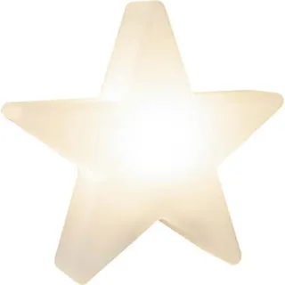 8 seasons DESIGN Shining Star Ø 60 cm weiß Durchmesser: 54 Polyethylen, 9 W)