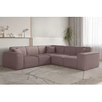 Fun Möbel Fun Moebel - Ecksofa Designersofa celes premium in Stoff Scala Lavendel Seite Universal