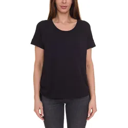 FAYN SPORTS Damen Sport-Shirt mit Schnürung T-Shirt Rundhals-Shirt 67771768 Schwarz - 32/34