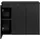 [en.casa] Waschbeckenunterschrank Skelbolu mit 3 Türen 80x60x40cm Schwarz [en.casa]