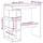 vidaXL Bartisch mit Regal 100 x 48 x 101,5 cm Braun