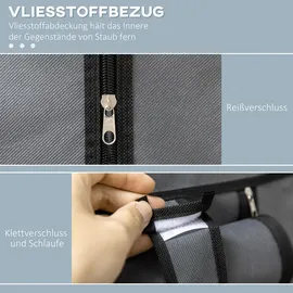 Homcom Kleiderschrank Dunkelgrau,