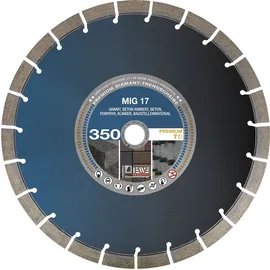 DIEWE WHEELS Diamant Nassschnitttrennscheibe MIG17 350 x 25,4/17 mm