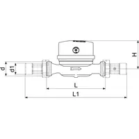 Werner schütz Schlösser Einstrahl-Etagenzähler ETW für Warmwasser Q3 2,5