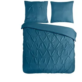 Pure Elegence Uni Blau 200 x 200 cm + 2 x 80 x 80 cm