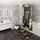 Sanilo VIP Lounge Grafikmuster Schwarz 135 x 200 cm + 80 x 80 cm