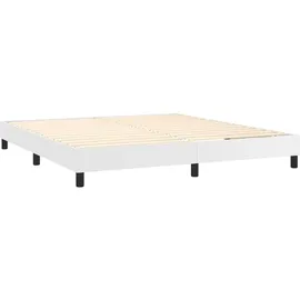 vidaXL Boxspringbett 160 x 200 cm Weiß
